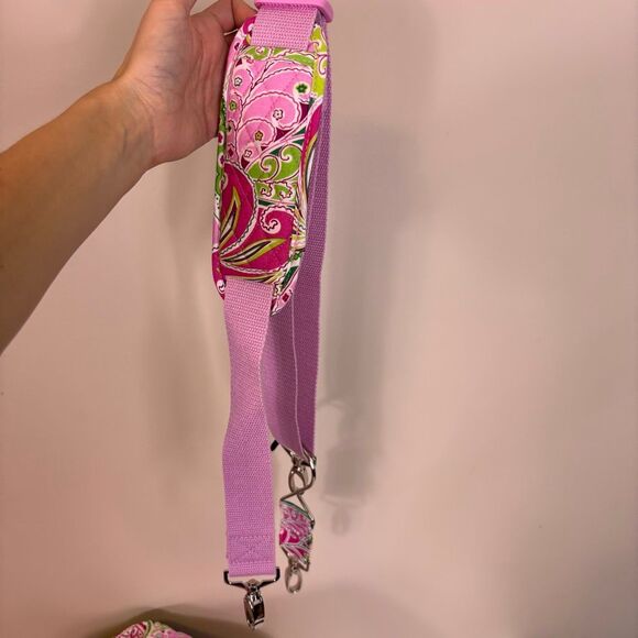 Vera Bradley Pink and Green Patterned Large Quilted Garment Bag - Picture 11 of 11